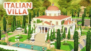 ITALIAN VILLA w Simarchitecture  Sims 4 Speed Build [upl. by Ahsirtal]