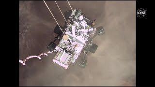 Incredible Perseverance Mars landing video explained by NASA [upl. by Alphonsa638]