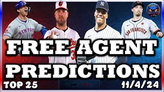 2025 MLB Top Free Agent PREDICTIONS  MLB FREE AGENCY  MLB HOT STOVE  MLB TRADE RUMORS  METS [upl. by Nwahsan]