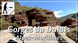 Gorges de Daluis Balcony Road D2202 Maritime Alps France  by motorcycle and drone [upl. by Barayon980]