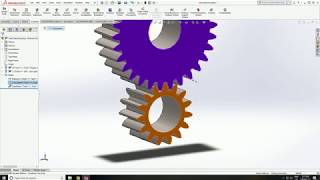 Solidworks Toolbox  Making and Mating Spur Gears [upl. by Stanley]