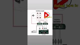 Diagrama de instalación de dos amplificadores y un equalizador para tu auto [upl. by Nirtiac]