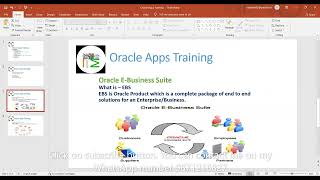 Oracle EBS Introduction Session What is EBS [upl. by Dodwell121]