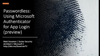 Passwordless Using Microsoft Authenticator for app login phone signin preview [upl. by Reste]