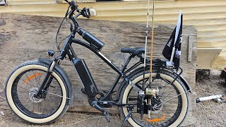 INSTALLING A FISHING POLE HOLDER ON MY EBIKE [upl. by Groot729]