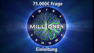 75000€ Frage  Einleitung  Millionenshow Soundeffect [upl. by Seravat]