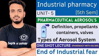 Pharmaceutical aerosols  Definition  propellants  Containers  valves  types of aerosol system [upl. by Penhall]