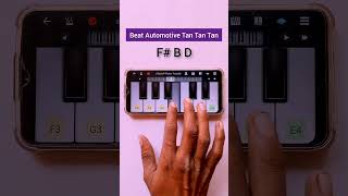 Beat Automotive Tan Tan Tan Viral Piano Tutorial  Step By Step [upl. by Misha]