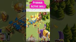 Pyrrhus active skill  Rise of kingdom [upl. by Melac45]