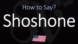 How to Pronounce Shoshone Idaho CORRECTLY [upl. by Adnamar]