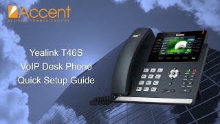 Yealink T46S amp T46G Quick VoIP Phone Setup Guide [upl. by Abbot]