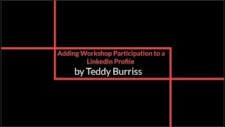 Adding Workshop Participation to your LinkedIn Profile under Certifications Courses or Publications [upl. by Assirak393]