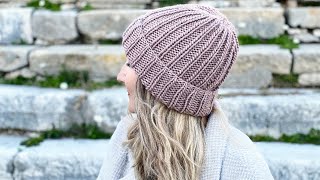 How To Seam The Flat Knit Hat [upl. by Ileana34]