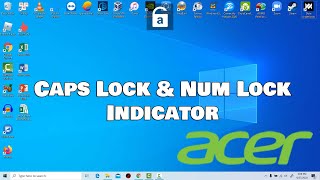 How to get onscreen caps lock indicator caps lock num lock and scroll lock in Acer laptops [upl. by Enniroc]