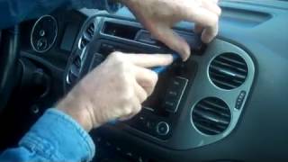 VW Tiguan Car Radio Removal  Car Stereo HELP [upl. by Cyrus200]