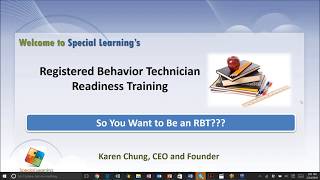 RBT Readiness Registered Behavior Technician Readiness Training [upl. by Aerdnod]