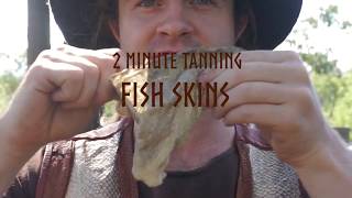 How to Make Your Own Fish Leather in 2 mins  The Bush Tannery [upl. by Powers865]