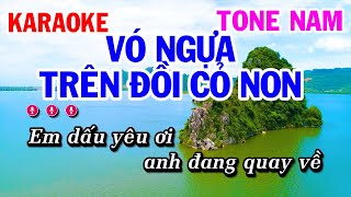 Karaoke Vó Ngựa Trên Đồi Cỏ Non  Nhạc Sống Tone Nam  Karaoke Công Trình [upl. by Petromilli728]