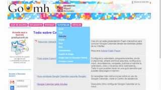 umh0460 201314 Lec104 Calendario de Google en GoUmh [upl. by Tarabar770]