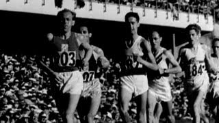 Emil Zátopek Wins 10000m In Incredible Time For Gold  Helsinki 1952 Olympics [upl. by Eiliab]