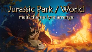 ジュラシックパークのテーマ ライアー演奏 Jurassic WorldPark main theme lyre cover [upl. by Barris170]