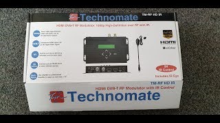 Technomate HDMI Modulator HDMI over Coax aerial Cable How to Distribute Sky HD Sky Q in 1080p [upl. by Reich]