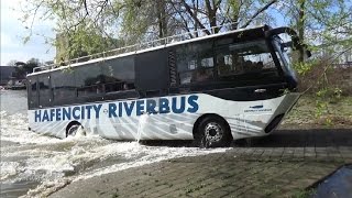 HAFENCITY RIVERBUS  Der schwimmende Bus auf der Elbe in Hamburg [upl. by Giffie]