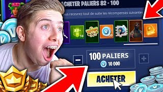 JACHETE TOUT LE PASS DE COMBAT SAISON 4 ET JE DÉCOUVRE LA NEW MAP SUR FORTNITE BATTLE ROYALE [upl. by Nevar]