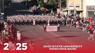 Ohio State University Marching Band  2025 Pasadena Rose Parade [upl. by Theobald]