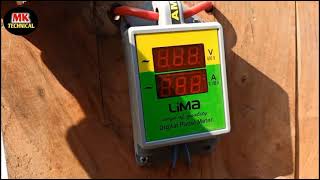 digital ampere volt meter।। 3 phase ampere volt meter [upl. by Lajes]