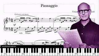 Passaggio  Ludovico Einaudi  Piano Tutorial Score Passaggio Sheets Passaggio Ludovico Einaudi [upl. by Dlorad]