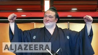 Japan gets first Sumo champion in 19 years [upl. by Adaran]