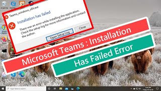 Microsoft Teams  Installation Has Failed Error [upl. by Koch547]