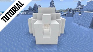 Minecraft How to Build an Igloo Step By Step [upl. by Press226]