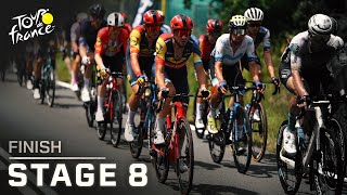 Tour de France 2023 Stage 8 finish  Cycling on NBC Sports [upl. by Annatnas653]