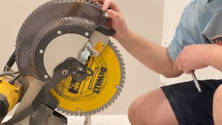 How to Install and Replace a Miter Saw Blade [upl. by Olinad]