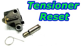 HOW TO RESET TIMING CHAIN TENSIONER [upl. by Elletsyrk649]