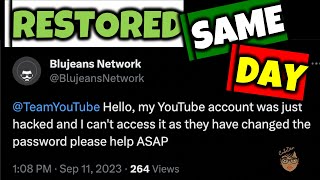 YouTube Channel HACKED amp RECOVERED Same Day with 2 Steps [upl. by Sorci]