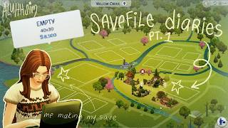 how to build a sims 4 save file from scratch🗺️🏠🍊the sims 4 save file diaries 1 [upl. by Lyons222]