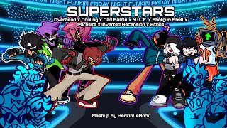 Superstars Cooling Overhead Parasite Inverted Ascension and More  FNF Mashup by HeckinLeBork [upl. by Natam]