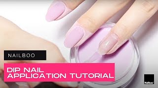 Dip Nail Application At Home  Nailboo® Tutorial [upl. by Hanae]