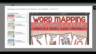 Word Mapping  Connecting Phonemes to Graphemes [upl. by Waddell211]