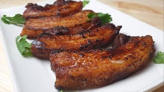 JUICY FRIED PORK BELLY RECIPE letscookwithelle [upl. by Kozloski659]