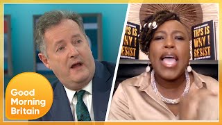 Liar amp a Disgrace Heated Debate Between Piers amp Shola Over Meghan Markles Oprah Interview  GMB [upl. by Tebzil]