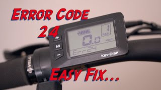 Electric Bike Error Code 24 [upl. by Annemarie227]