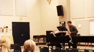 Sonata in A Minor Benedetto Marcello performed on Bass Clarinet [upl. by Rhianon]