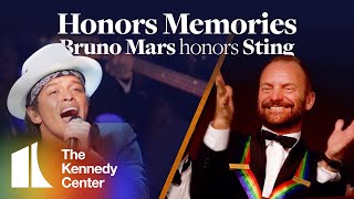 Honors Memories Bruno Mars honors Sting  2014 Kennedy Center Honors [upl. by Loise]