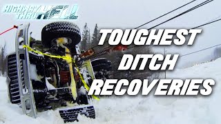 Toughest Ditch Recoveries  Highway Thru Hell [upl. by Enwahs]