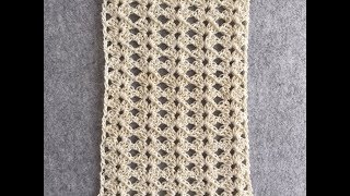 CROCHET Lace Shell Stitch 3 Tutorial  One Row Repeat [upl. by Eidnahs]