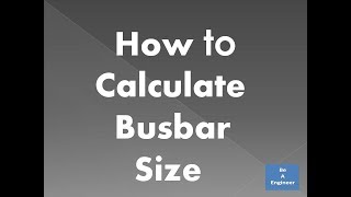 How to Calculate Busbar size in Electrical Panel  Calculate Aluminium amp Copper Busbar size [upl. by Nelleeus]